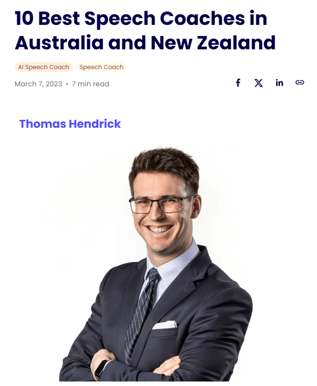 Tom Hendrick delivering a top-rated executive online public speaking coaching session